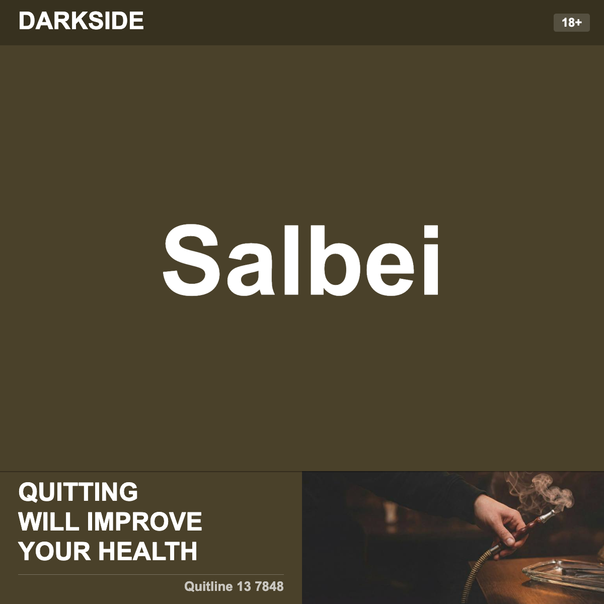 Darkside Salbei Shisha Tobacco Flavour