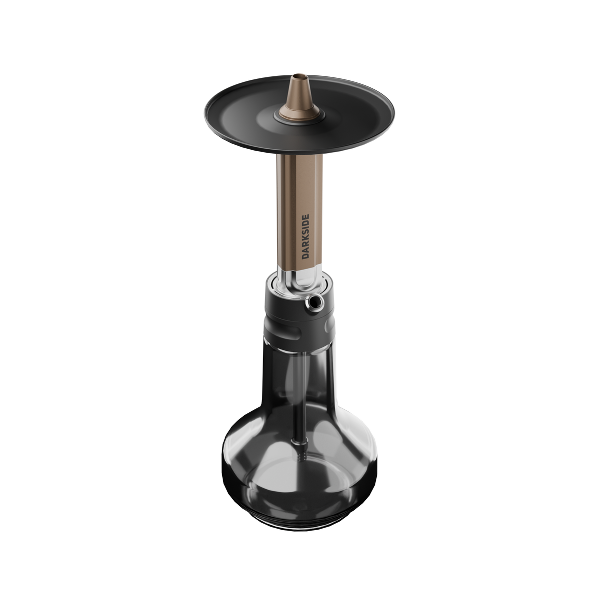 Darkside EVO Bronze stem and glass base assembled, hose and mouthpiece not fitted