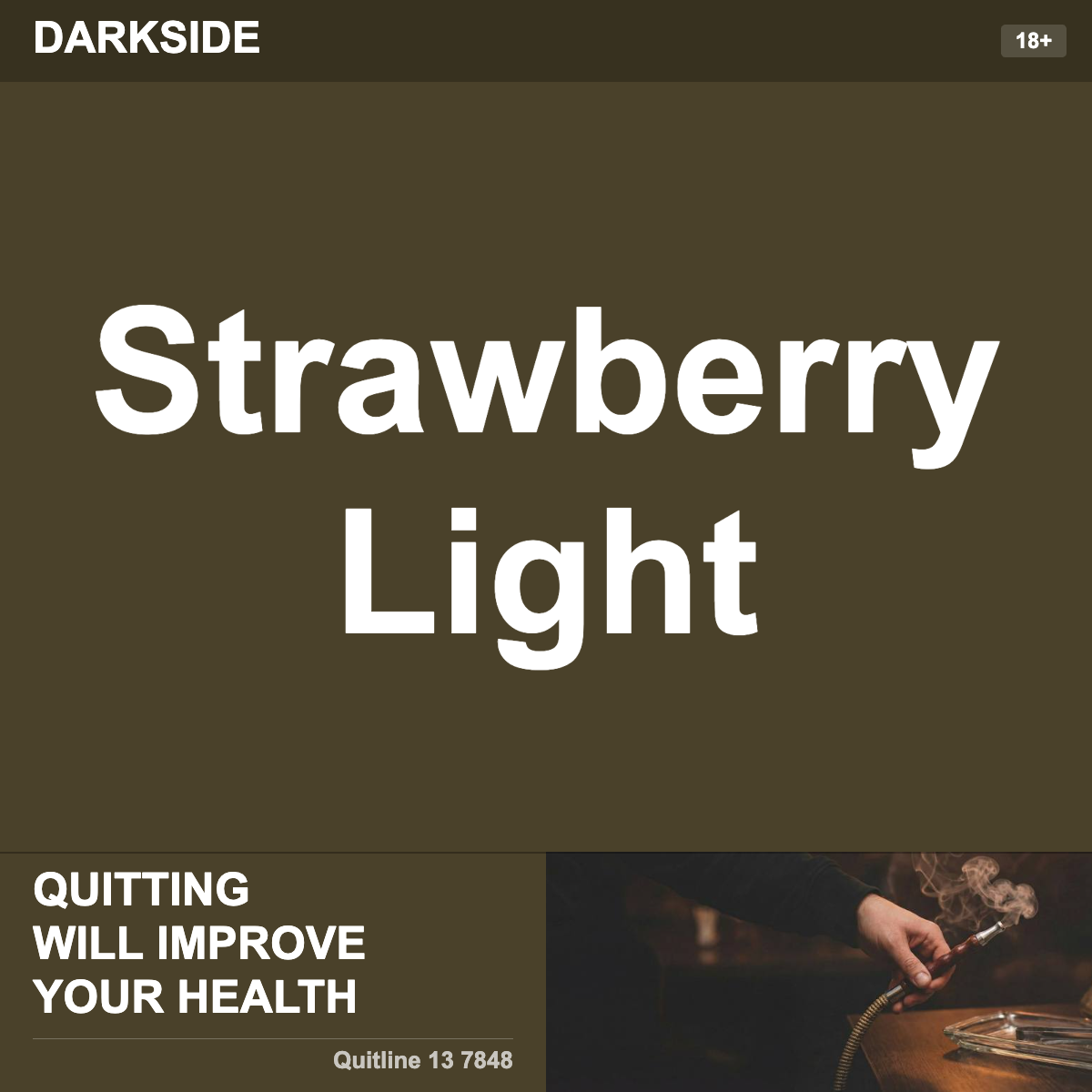 Darkside Strawberry Light Shisha Tobacco Flavour