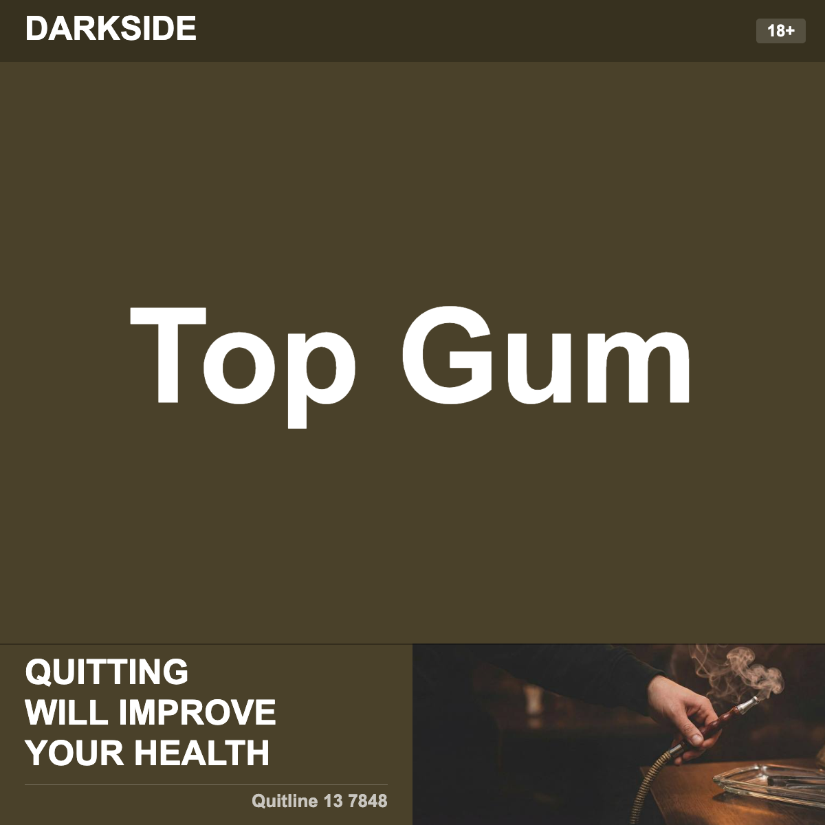 Darkside Top Gum Shisha Tobacco Flavour