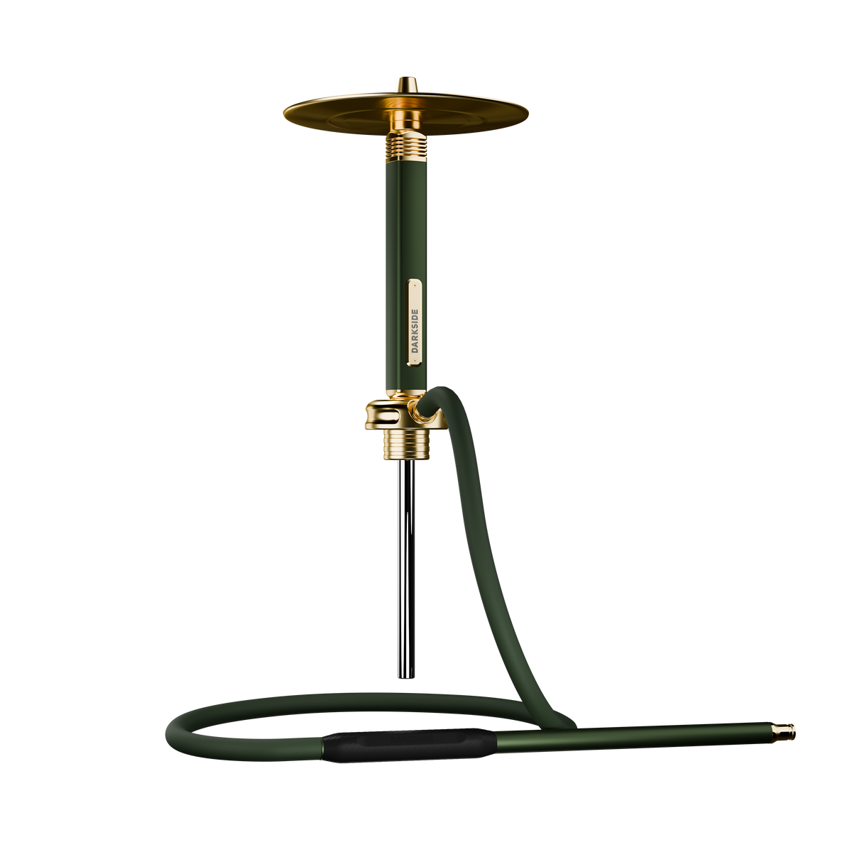 Darkside Ultima Green Gold stem and saucer shown above the diffuser, base not pictured