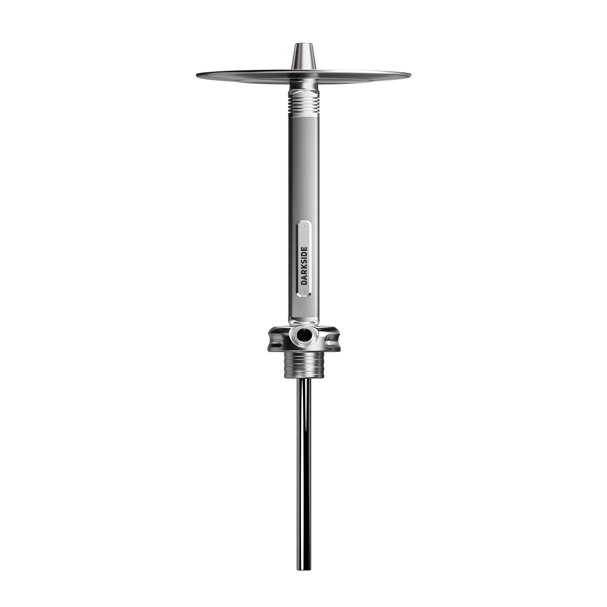 Darkside Ultima shisha full stem with tray, connector and diffuser pin, standalone view