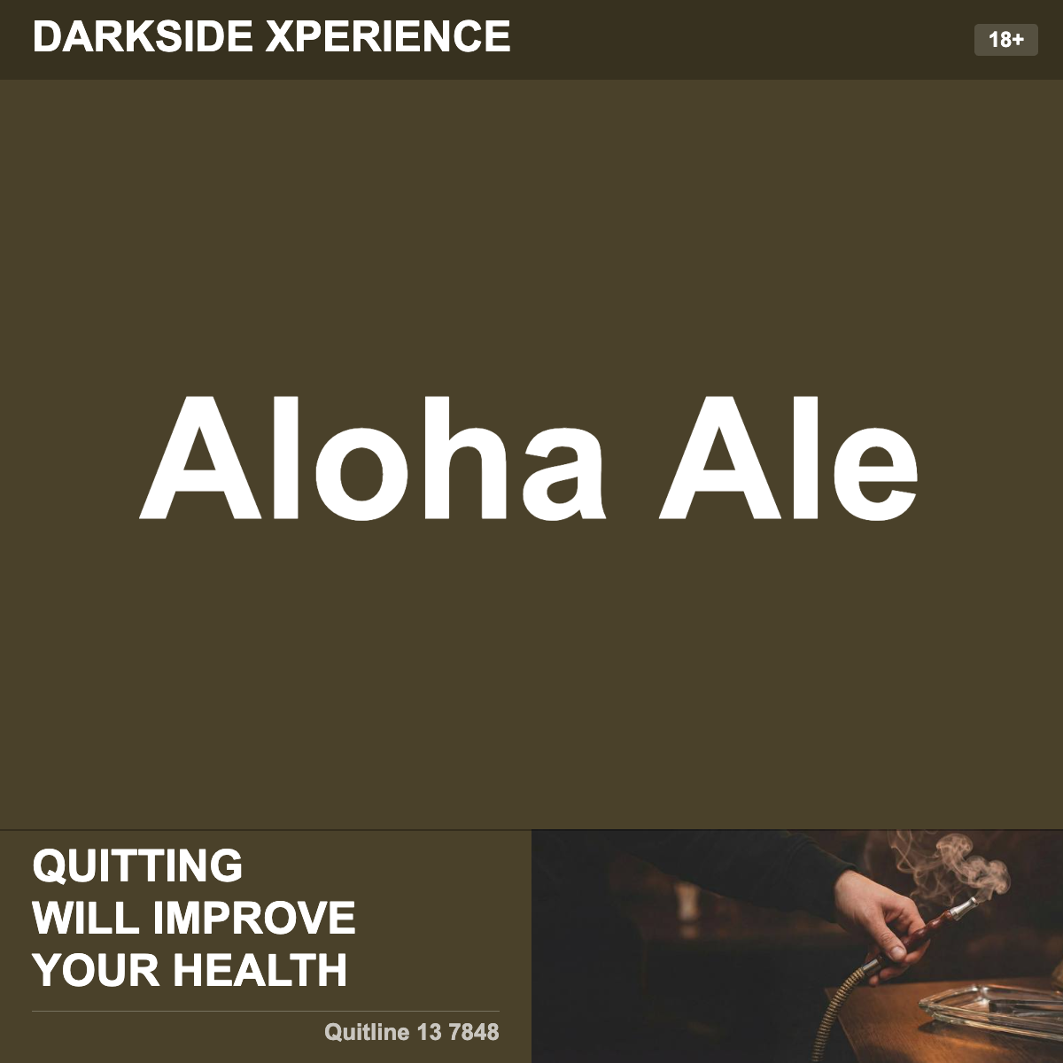Darkside Xperience Aloha Ale Shisha Tobacco Flavour