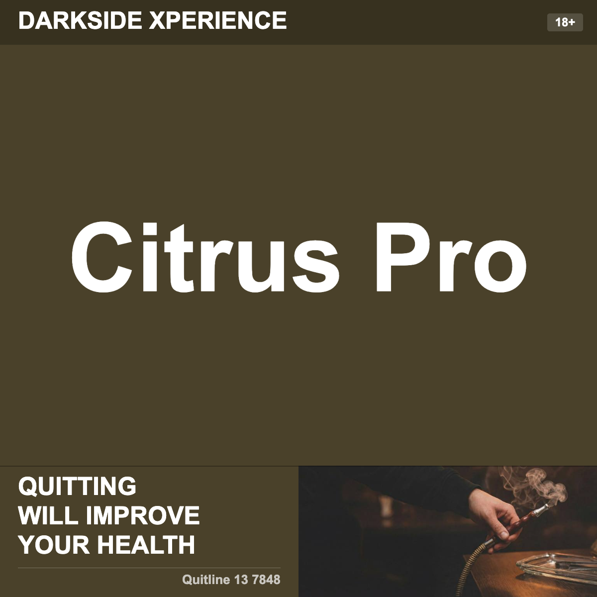 Darkside Xperience Citrus Pro Shisha Tobacco Flavour