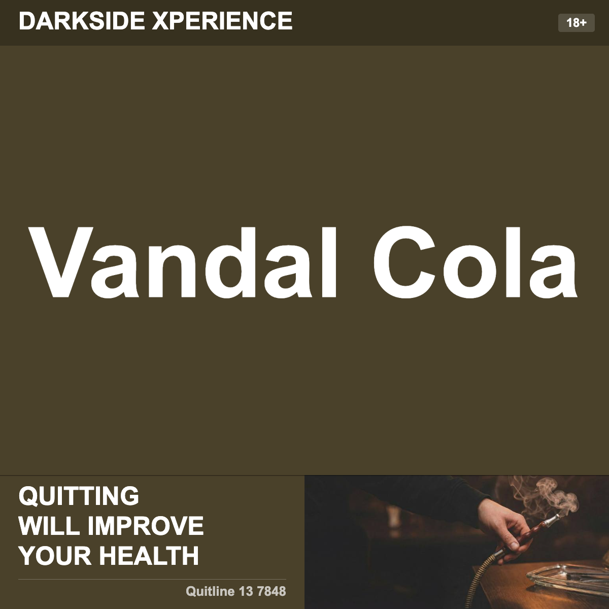 Darkside Xperience Vandal Cola Shisha Tobacco Flavour