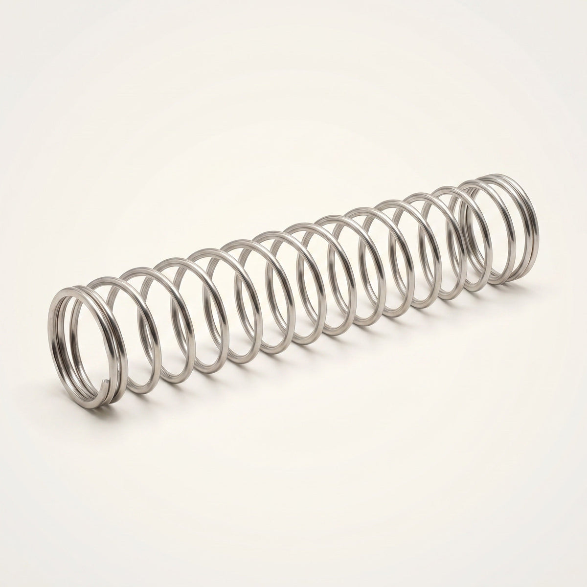 Essentials stainless steel hookah hose anti-kink spring, full length side profile, 15cm, image 2 of 5
