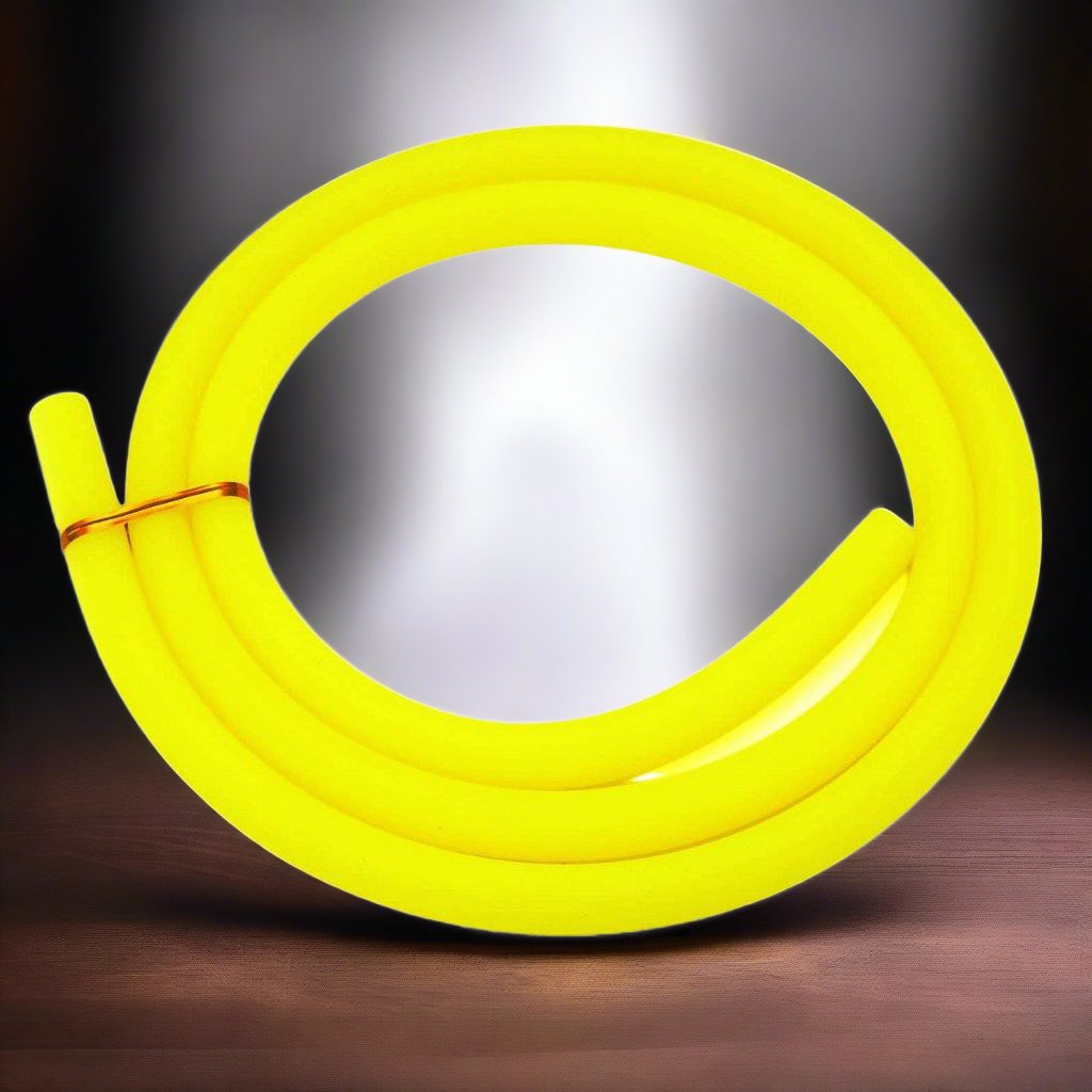 Essentials - Essentials Shisha Silicone Matte Hose - Yellow, image 3 of 3