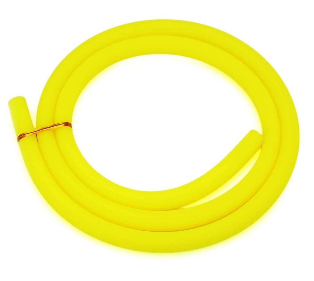 Essentials - Essentials Shisha Silicone Matte Hose - Yellow, image 2 of 3