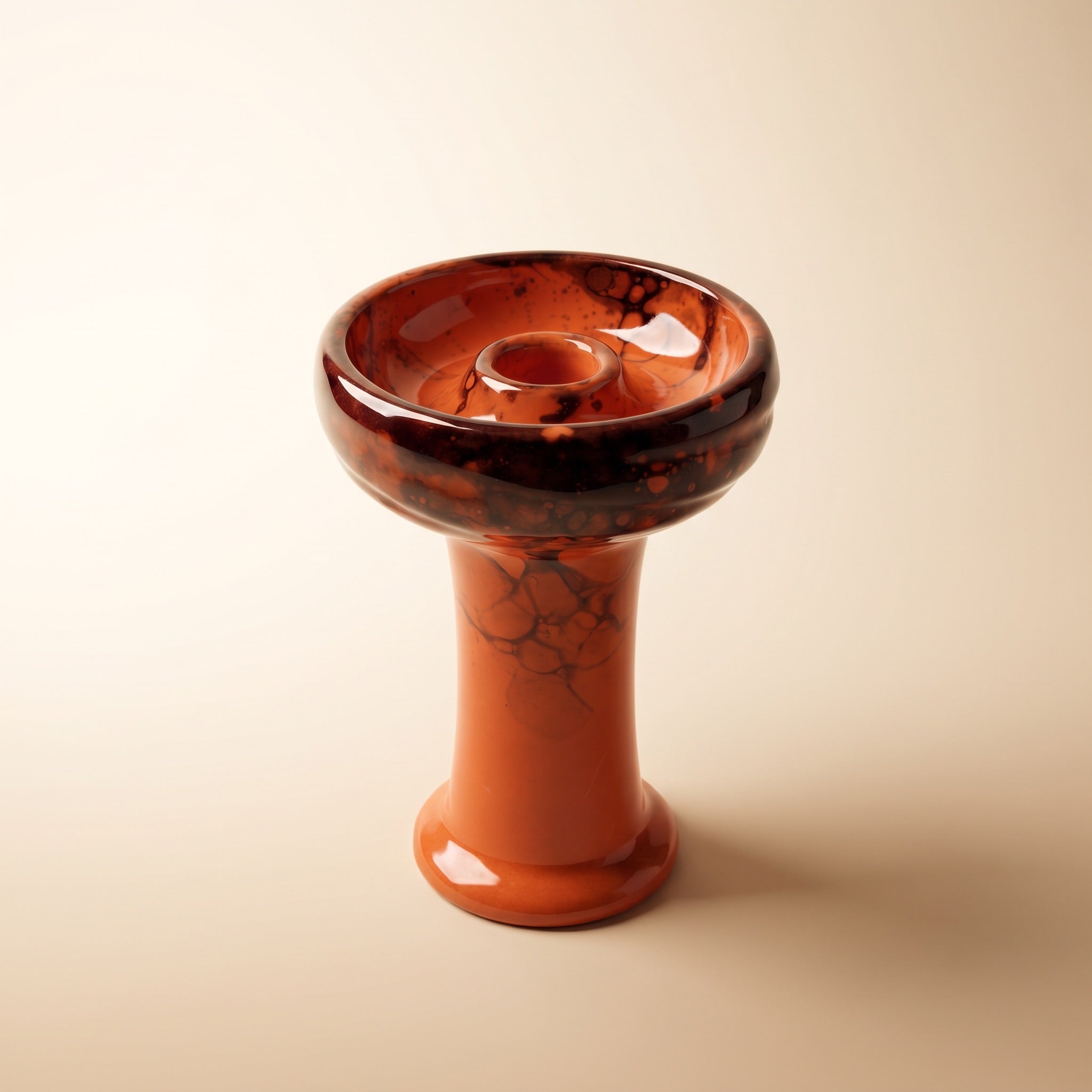 Essentials Joker Phunnel variant thumbnail — Inferno terracotta-orange with deep wine-red splatter glaze, cream studio backdrop.