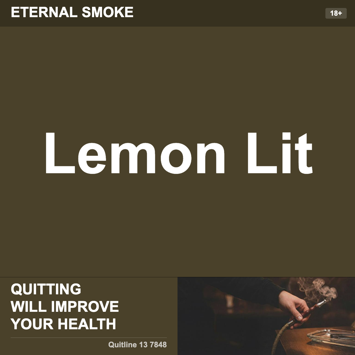 Eternal Smoke Lemon Lit Shisha Tobacco Flavour