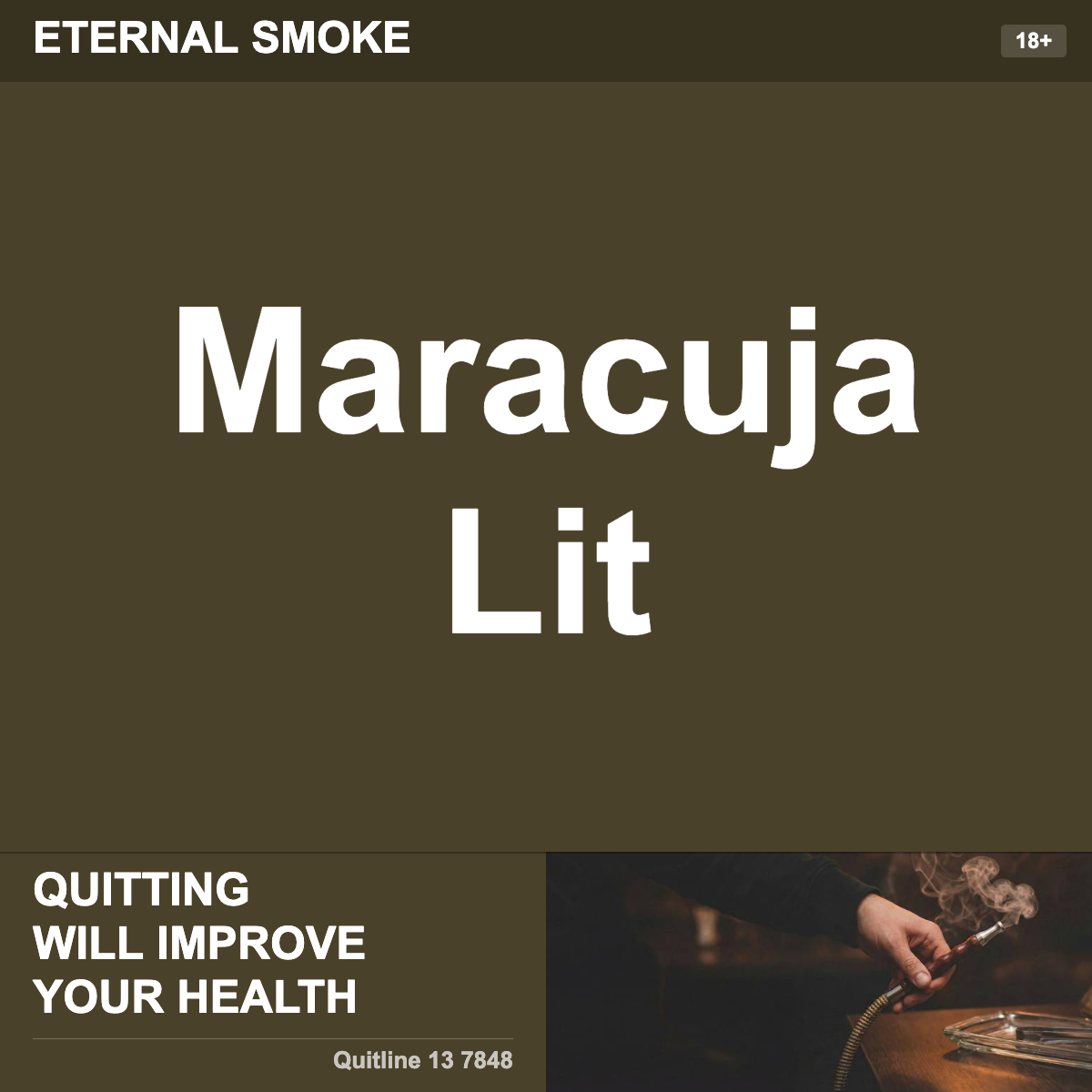 Eternal Smoke Maracuja Lit Shisha Tobacco Flavour