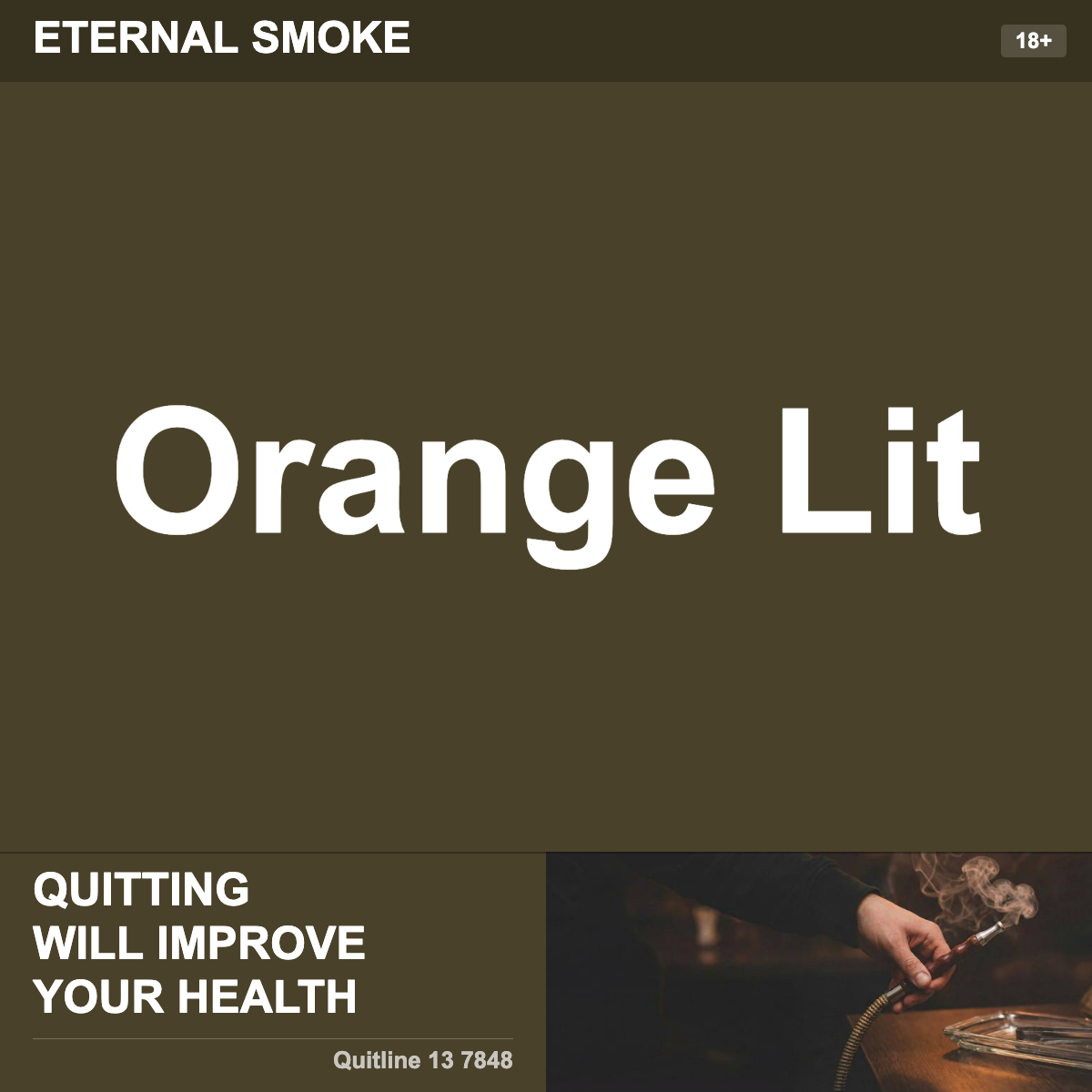 Eternal Smoke Orange Lit Shisha Tobacco Flavour