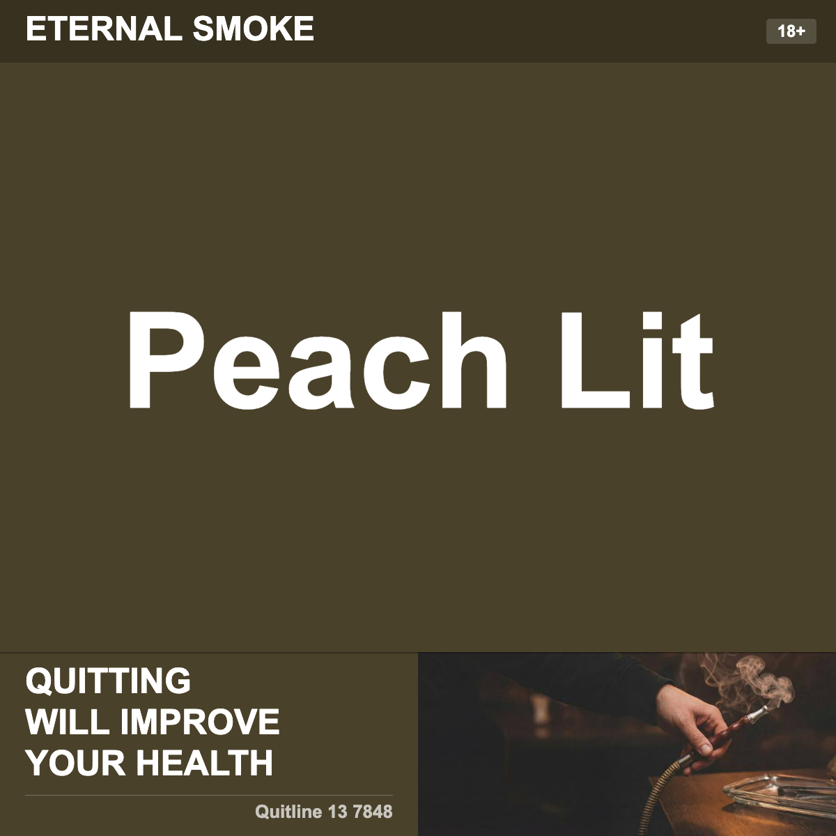 Eternal Smoke Peach Lit Shisha Tobacco Flavour