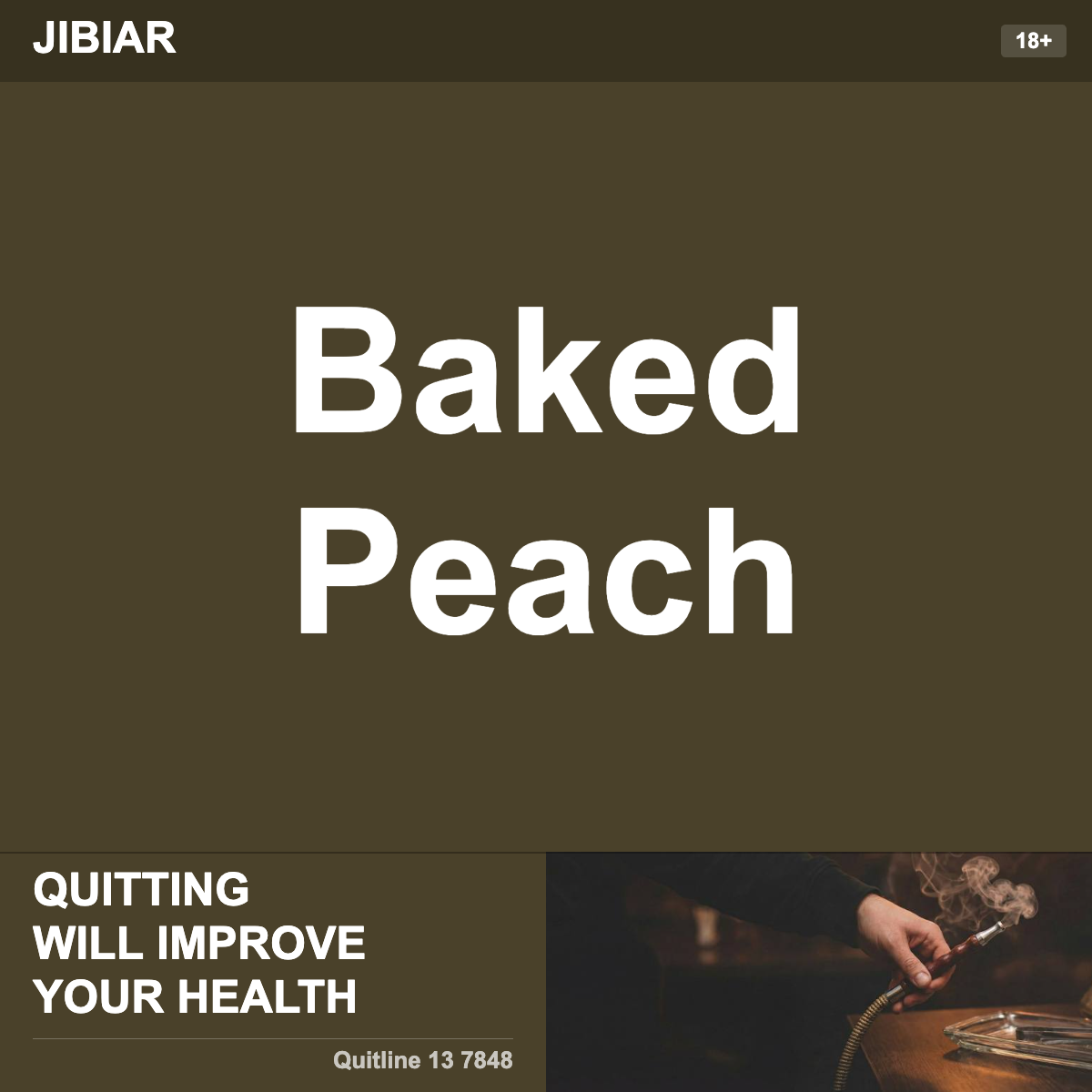 Jibiar Baked Peach Shisha Tobacco Flavour