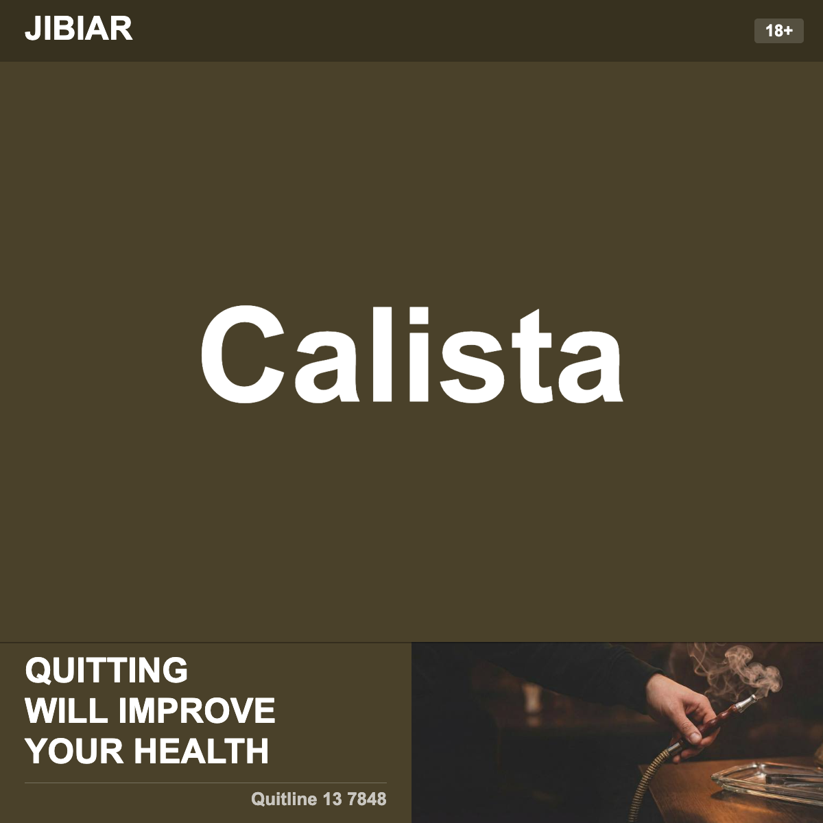 Jibiar Calista Shisha Tobacco Flavour