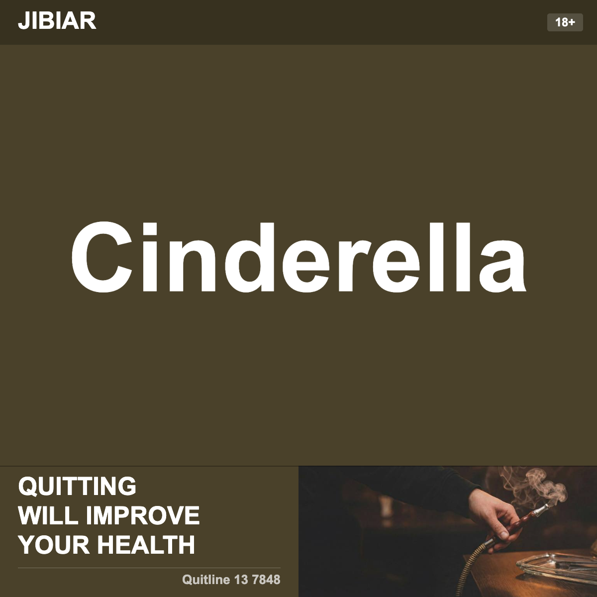 Jibiar Cinderella Shisha Tobacco Flavour