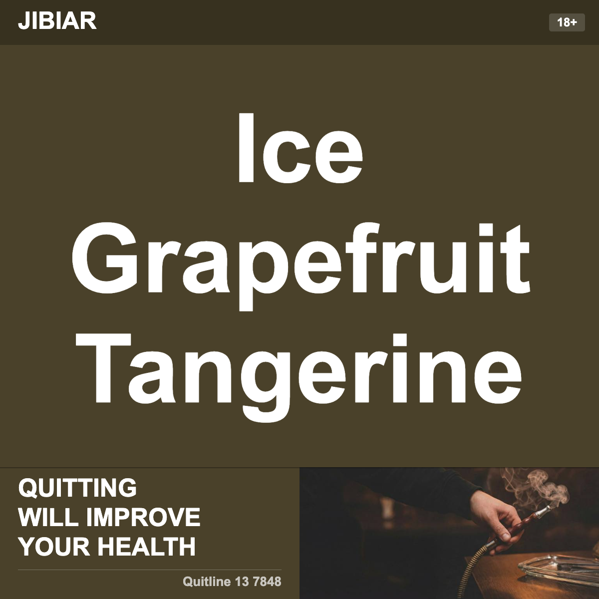 Jibiar Ice Grapefruit Tangerine Shisha Tobacco Flavour