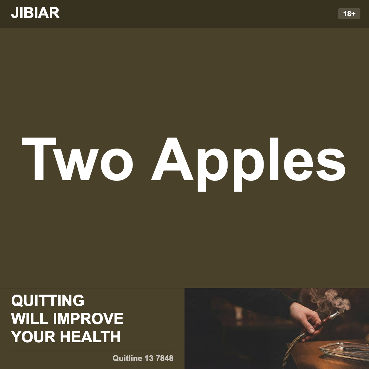 Jibiar Two Apples Shisha Tobacco Flavour