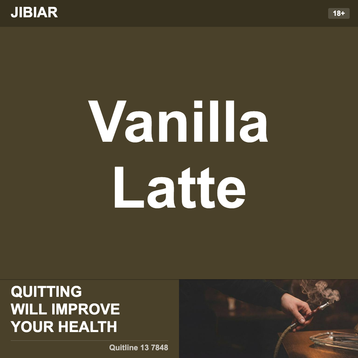 Jibiar Vanilla Latte Shisha Tobacco Flavour