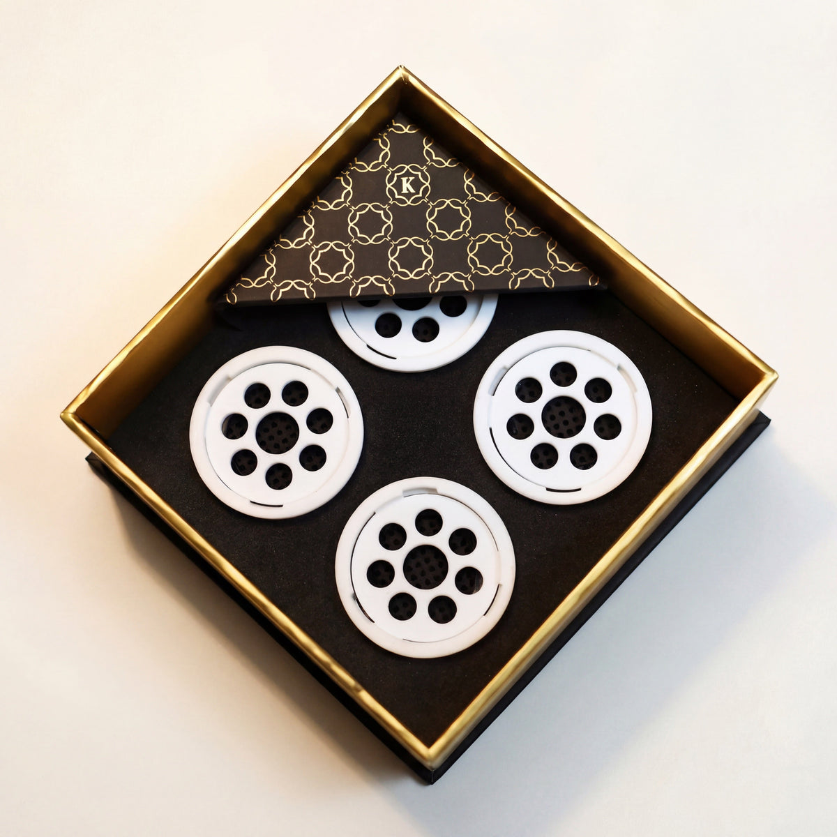 Kaloud Ayara Large filters 4-pack in premium black box with gold trim and patterned inner sleeve, image 4 of 10