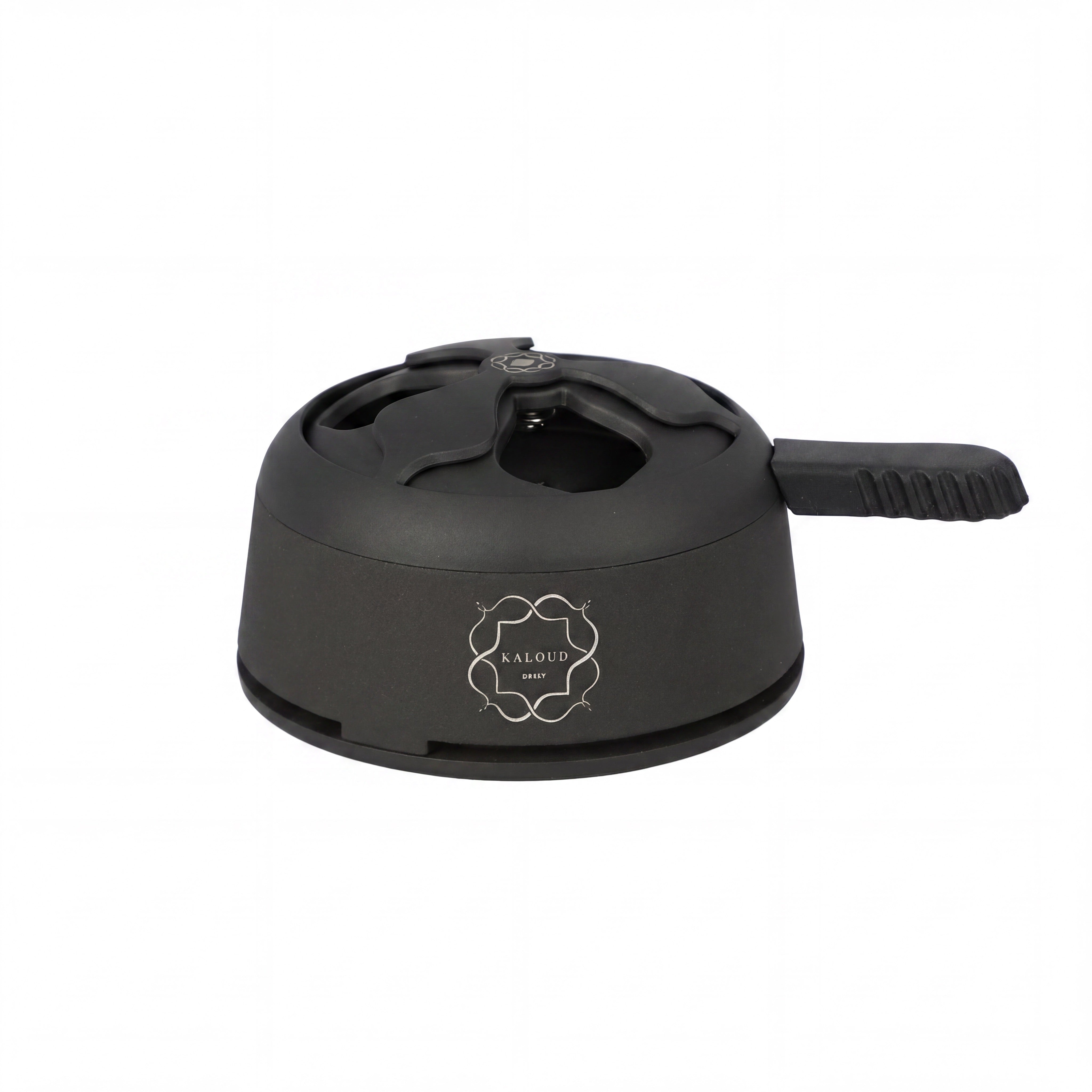 Kaloud Lotus I+ Niris Black HMD isolated on pure white, showing vented crown and airflow lever at The Premium Way.