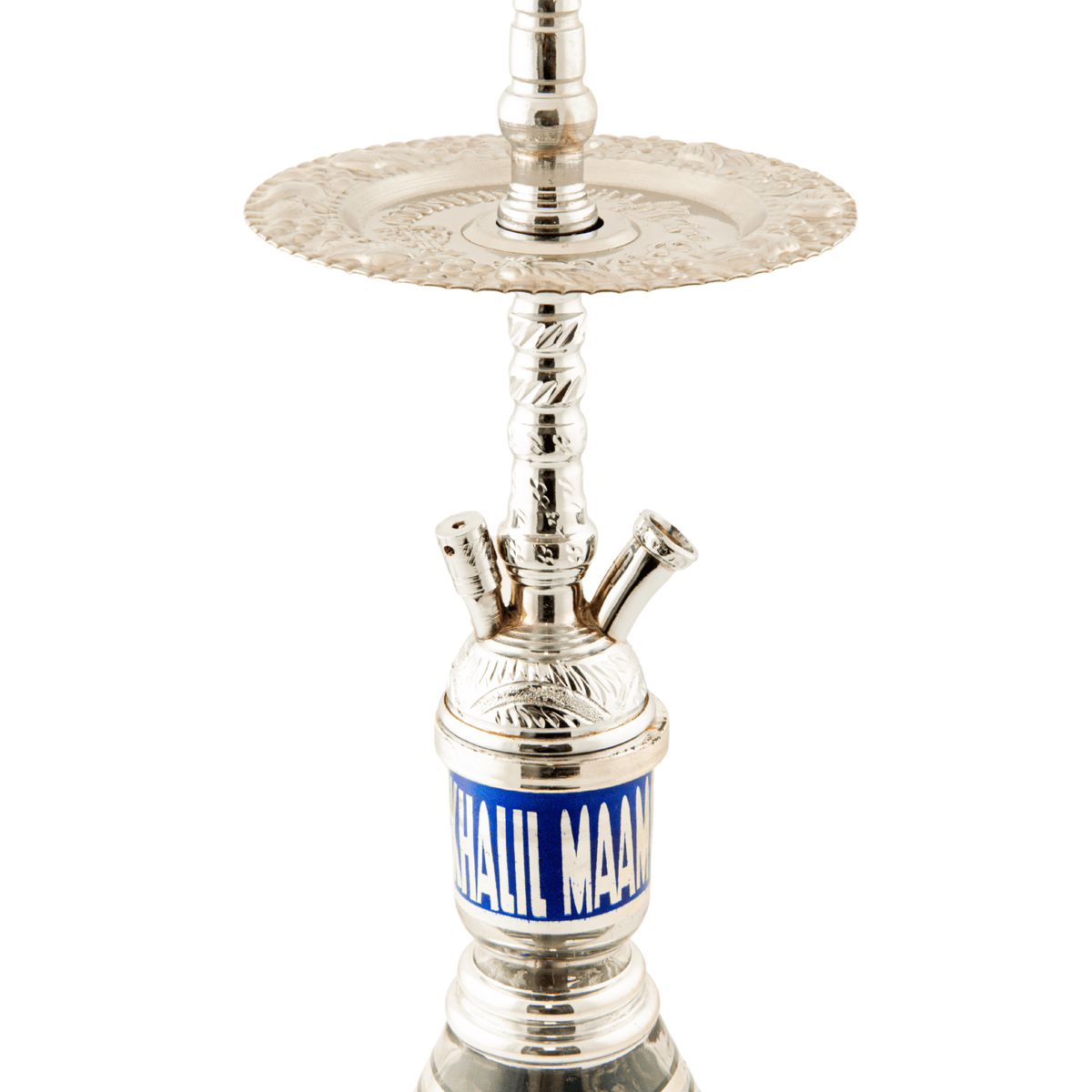 Khalil Mamoon Balha Safari Silver Blue 22" Hookah Shisha, image 7 of 15