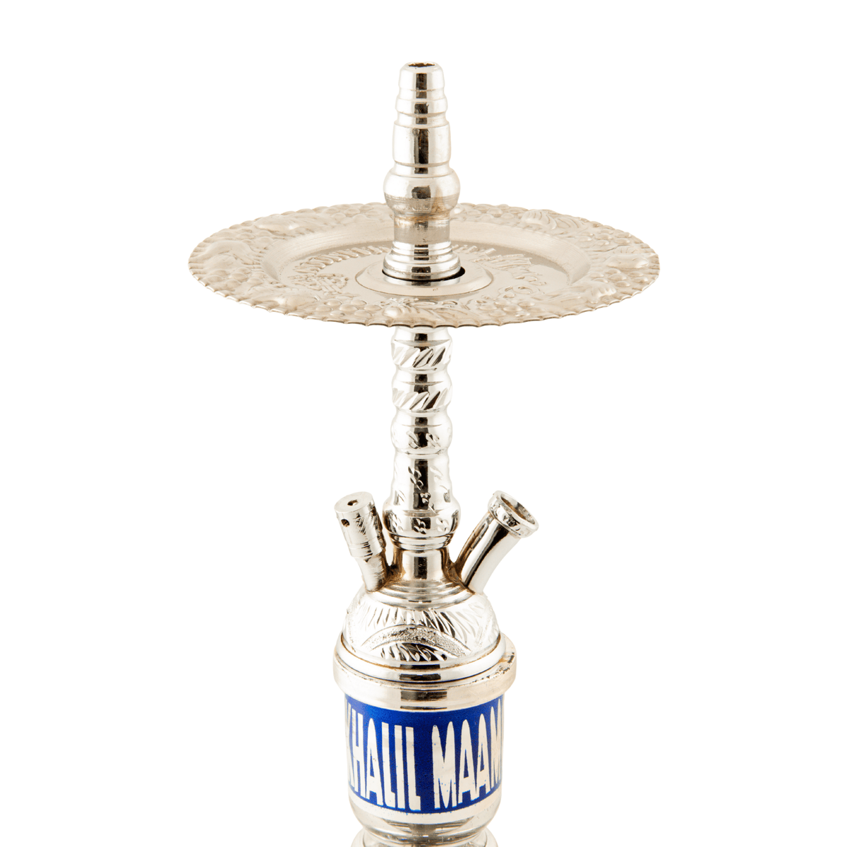 Khalil Mamoon Balha Safari Silver Blue 22" Hookah Shisha, image 5 of 15