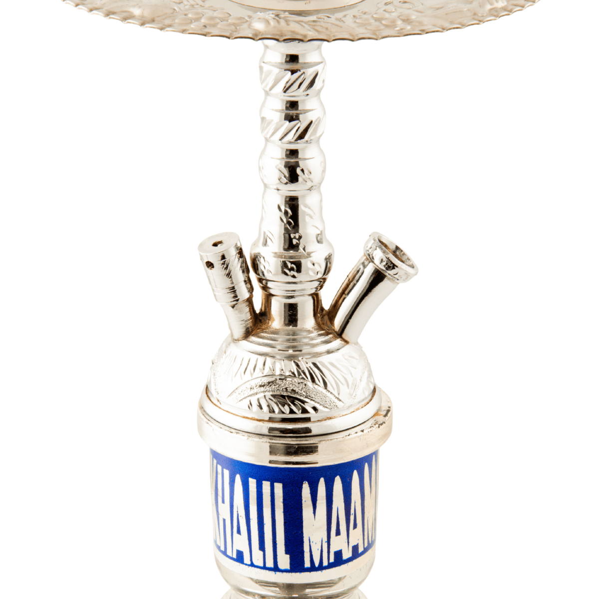 Khalil Mamoon Balha Safari Silver Blue 22" Hookah Shisha, image 8 of 15