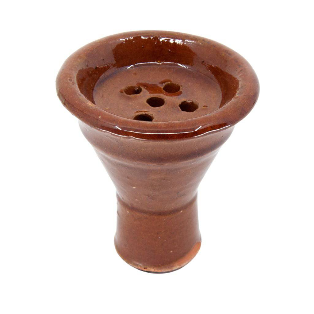 Hand-made Khalil Mamoon original clay hookah bowl with 5 holes

