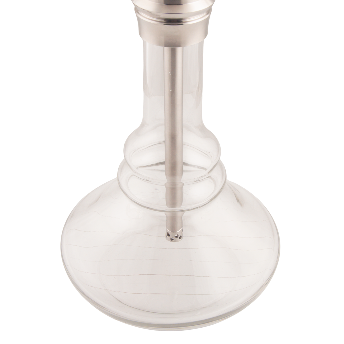 King Buzz Amber Storm hookah clear glass base and downstem, image 10 of 15