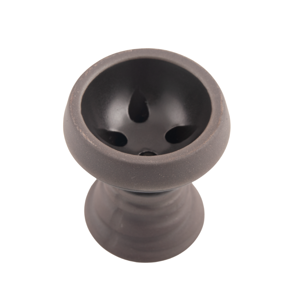 King Buzz Sapphire Tide hookah stone-effect clay bowl multi-hole angled view, image 12 of 13
