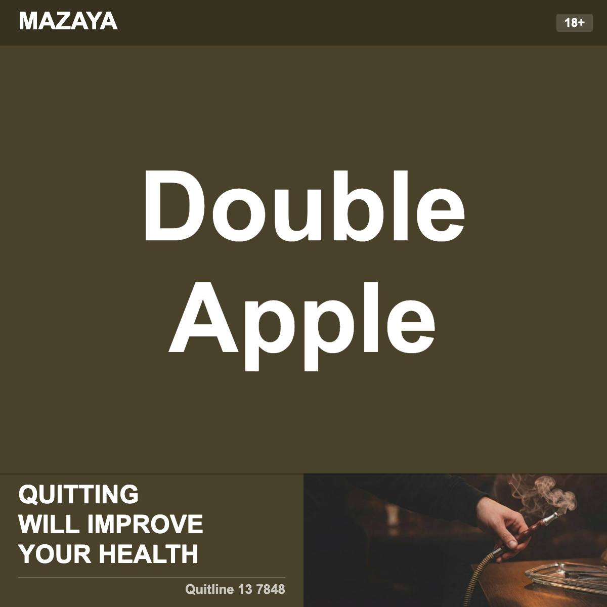 Mazaya Double Apple Shisha Tobacco Flavour