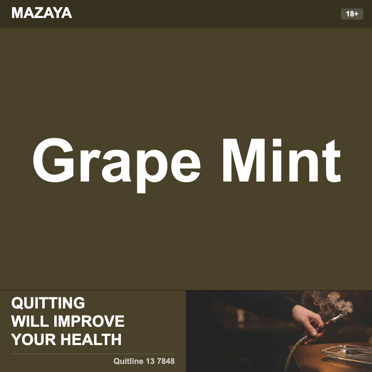 Mazaya Grape Mint Shisha Tobacco Flavour
