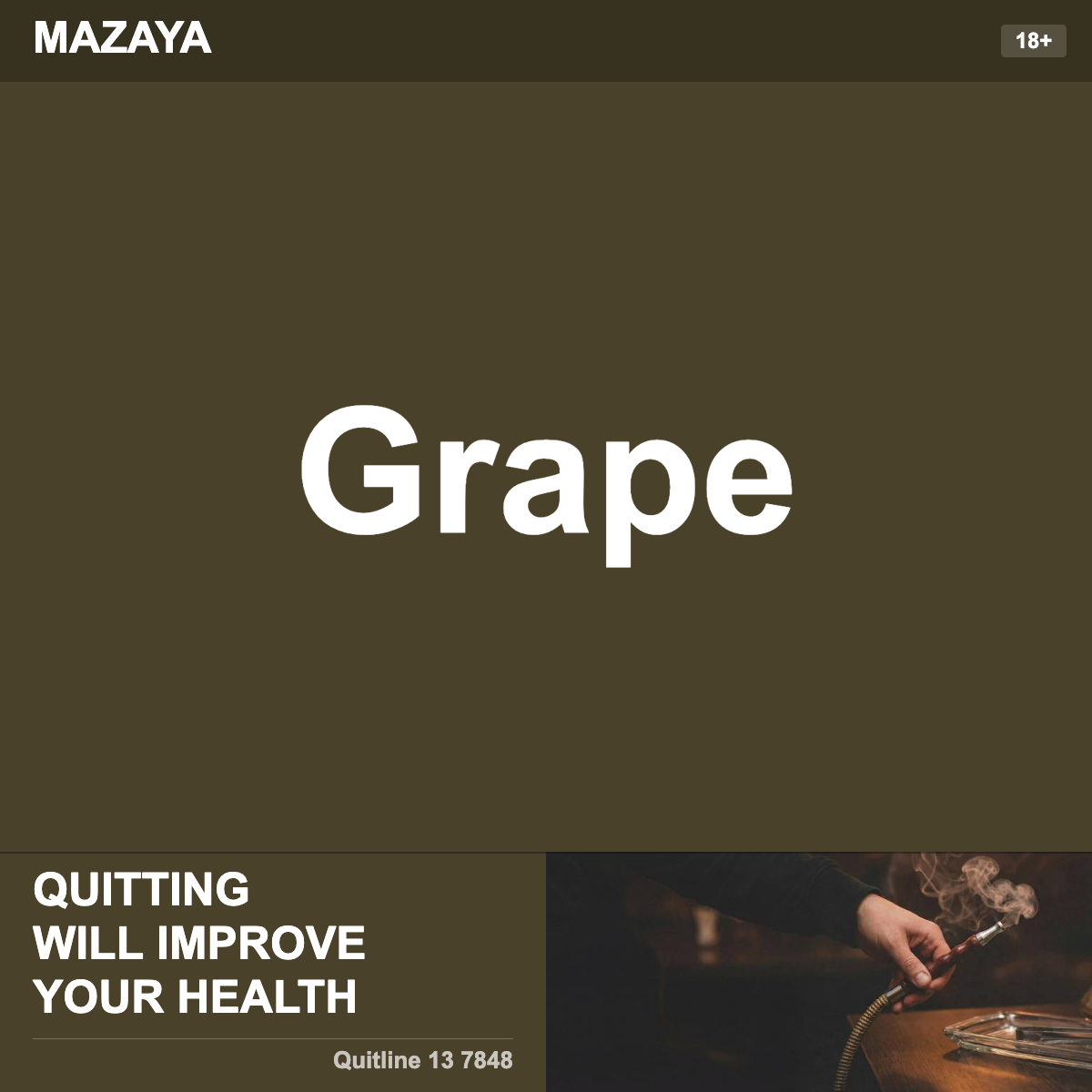 Mazaya Grape Shisha Tobacco Flavour
