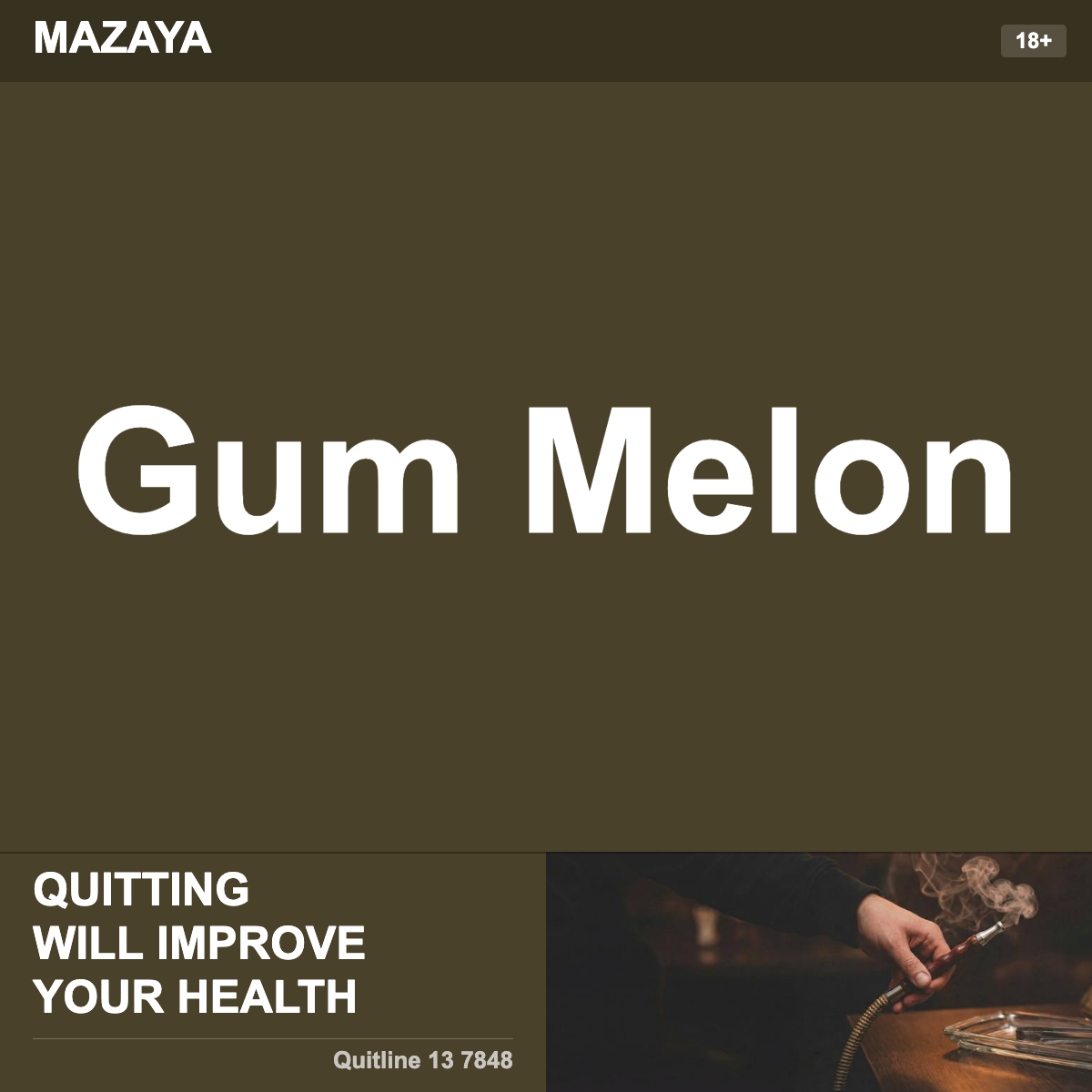 Mazaya Gum Melon Shisha Tobacco Flavour