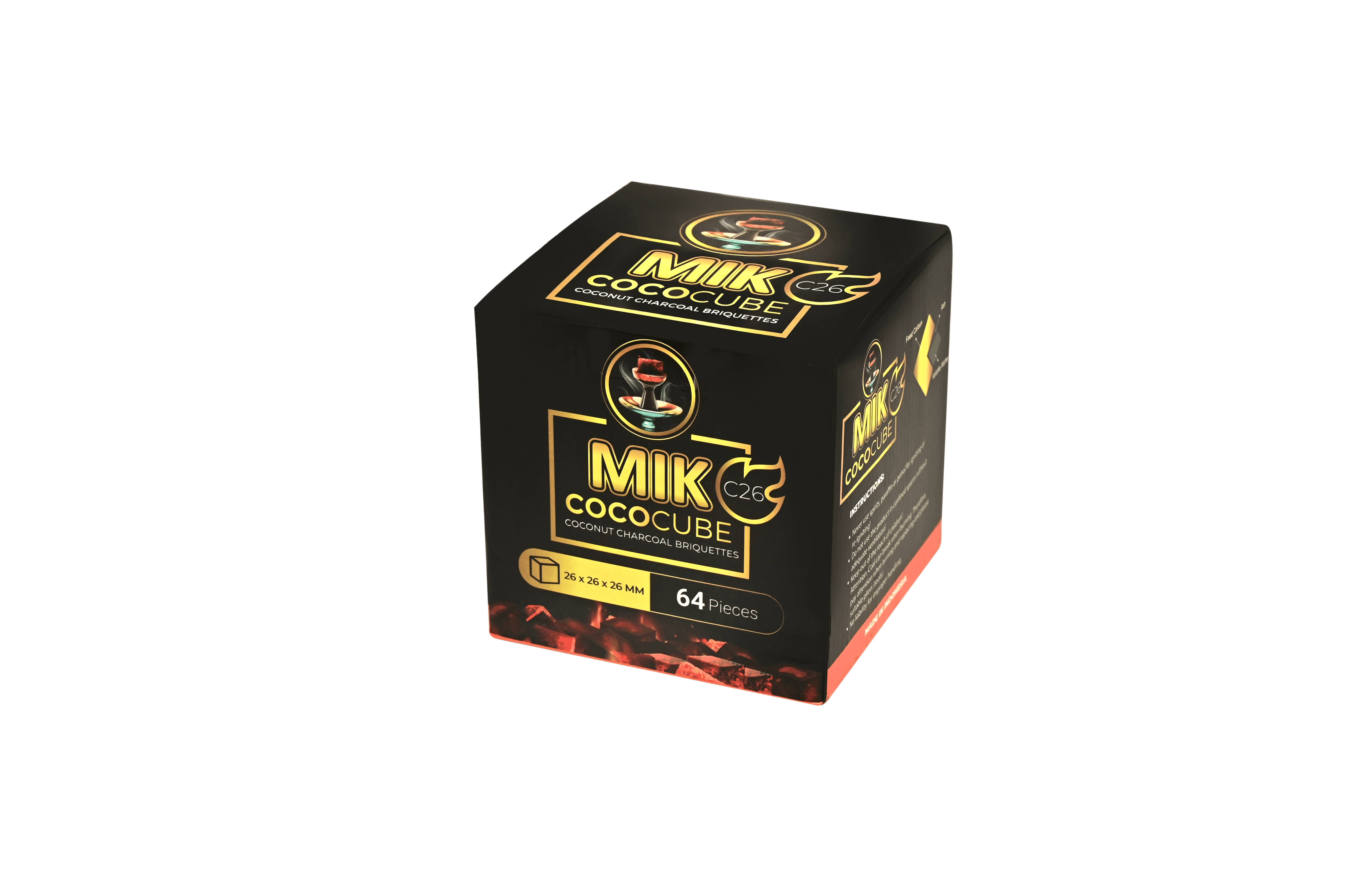 MIK COCOCUBE Coconut Charcoal Charcoal | The Premium Way