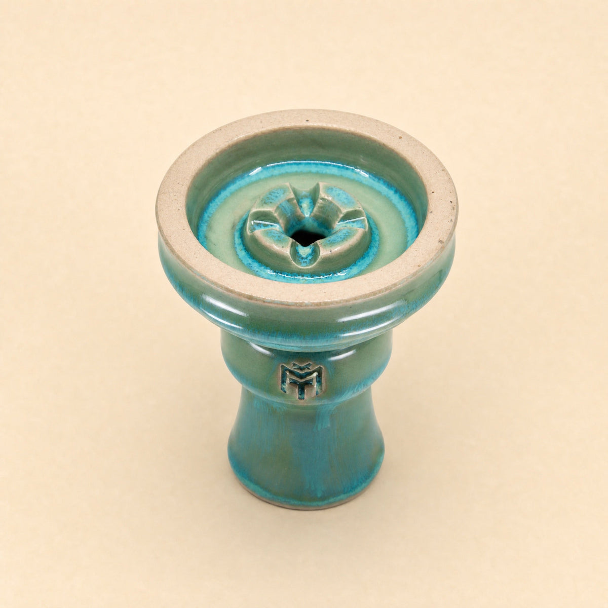MIT Luxury Ashera Cedar bowl top-down view showing single-spire phunnel chamber and four-petal spire crown, image 3 of 6