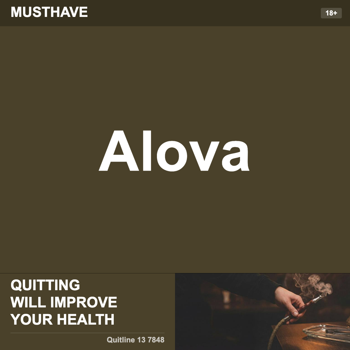 Musthave Alova Shisha Tobacco Flavour
