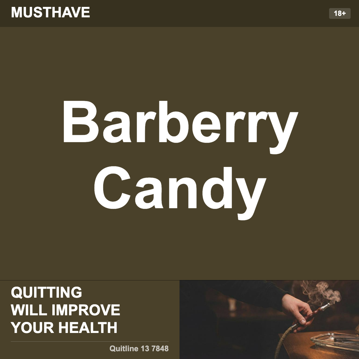 Musthave Barberry Candy Shisha Tobacco Flavour