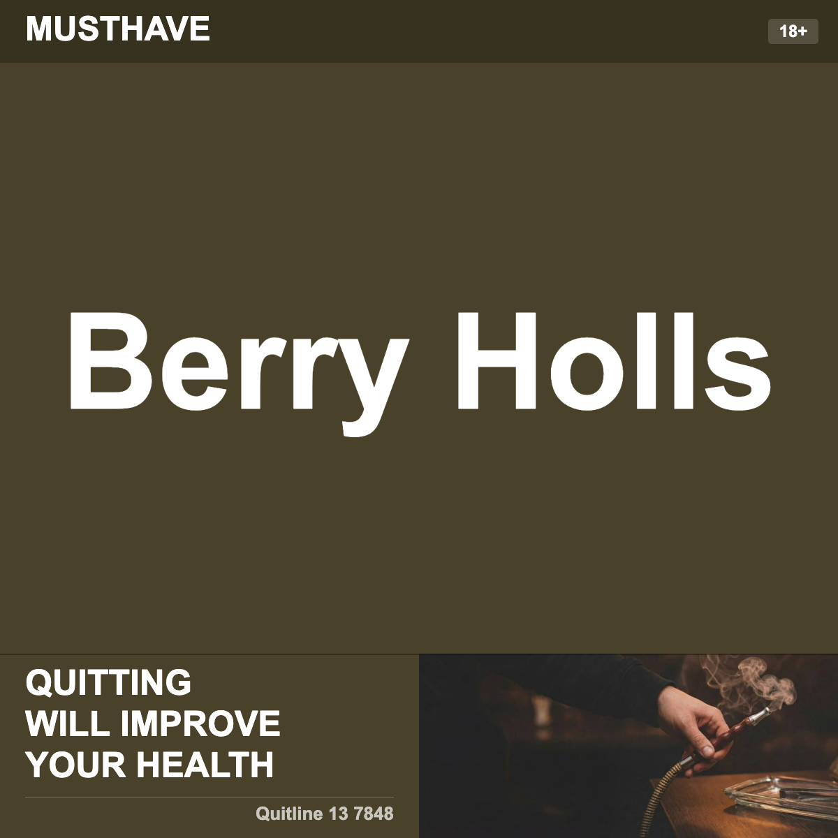 Musthave Berry Holls Shisha Tobacco Flavour