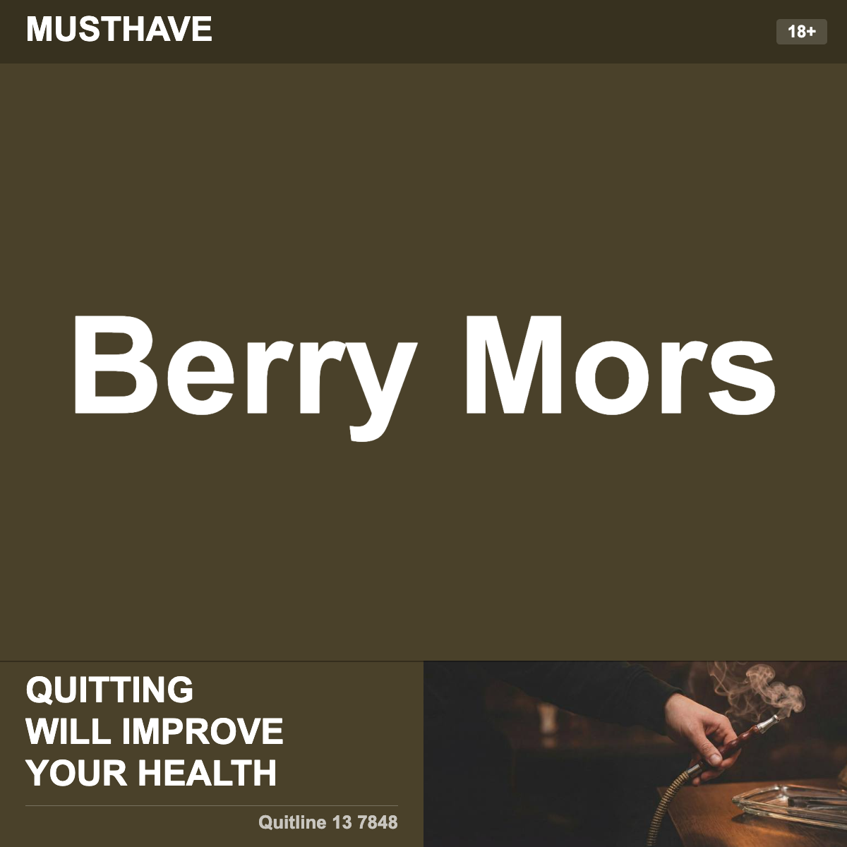 Musthave Berry Morrs Shisha Tobacco Flavour