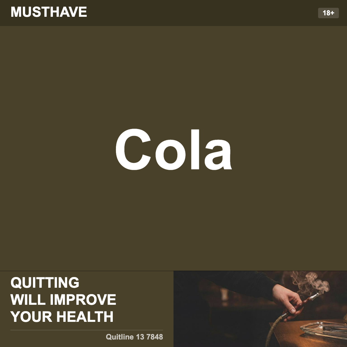 Musthave Cola Shisha Tobacco Flavour