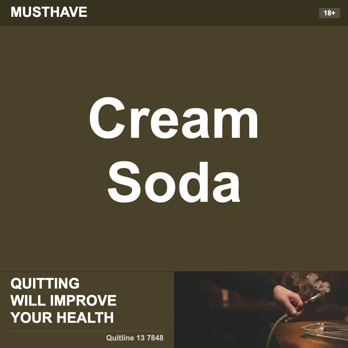 Musthave Cream Soda Shisha Tobacco Flavour