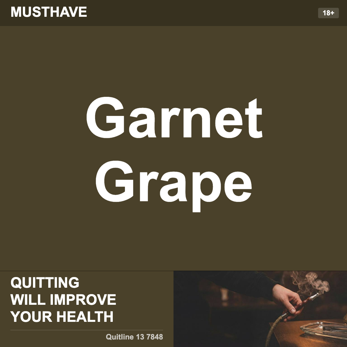 Musthave Garnet Grape Shisha Tobacco Flavour