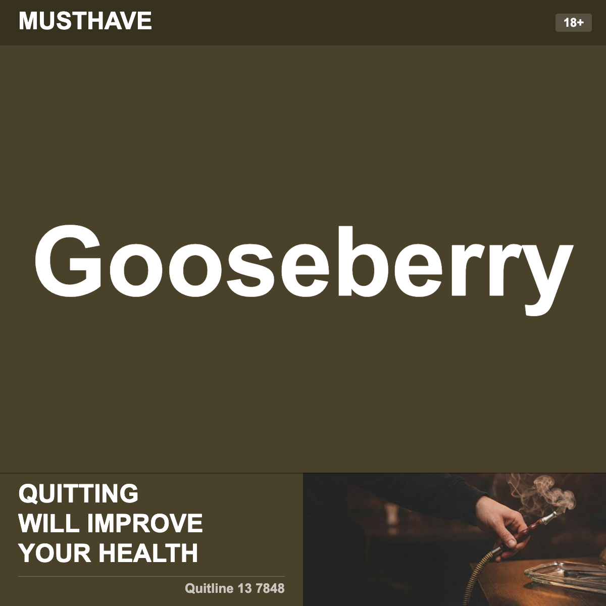 Musthave Gooseberry Shisha Tobacco Flavour