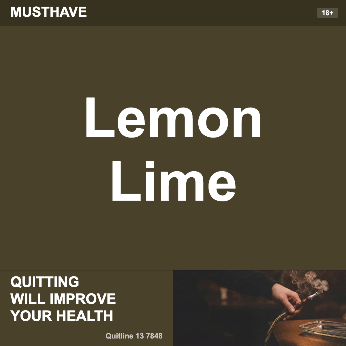 Musthave Lemon Lime Shisha Tobacco Flavour