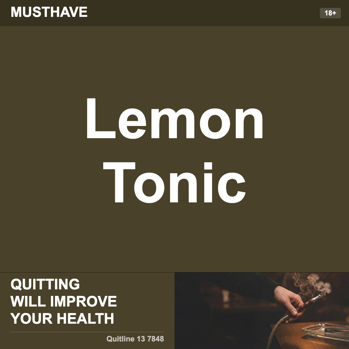 Musthave Lemon Tonic Shisha Tobacco Flavour