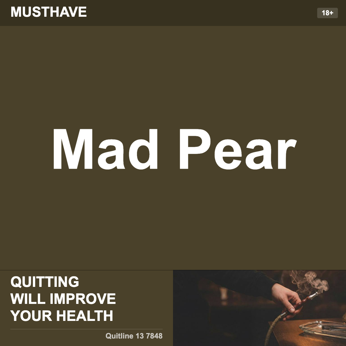 Musthave Mad Pear Shisha Tobacco Flavour