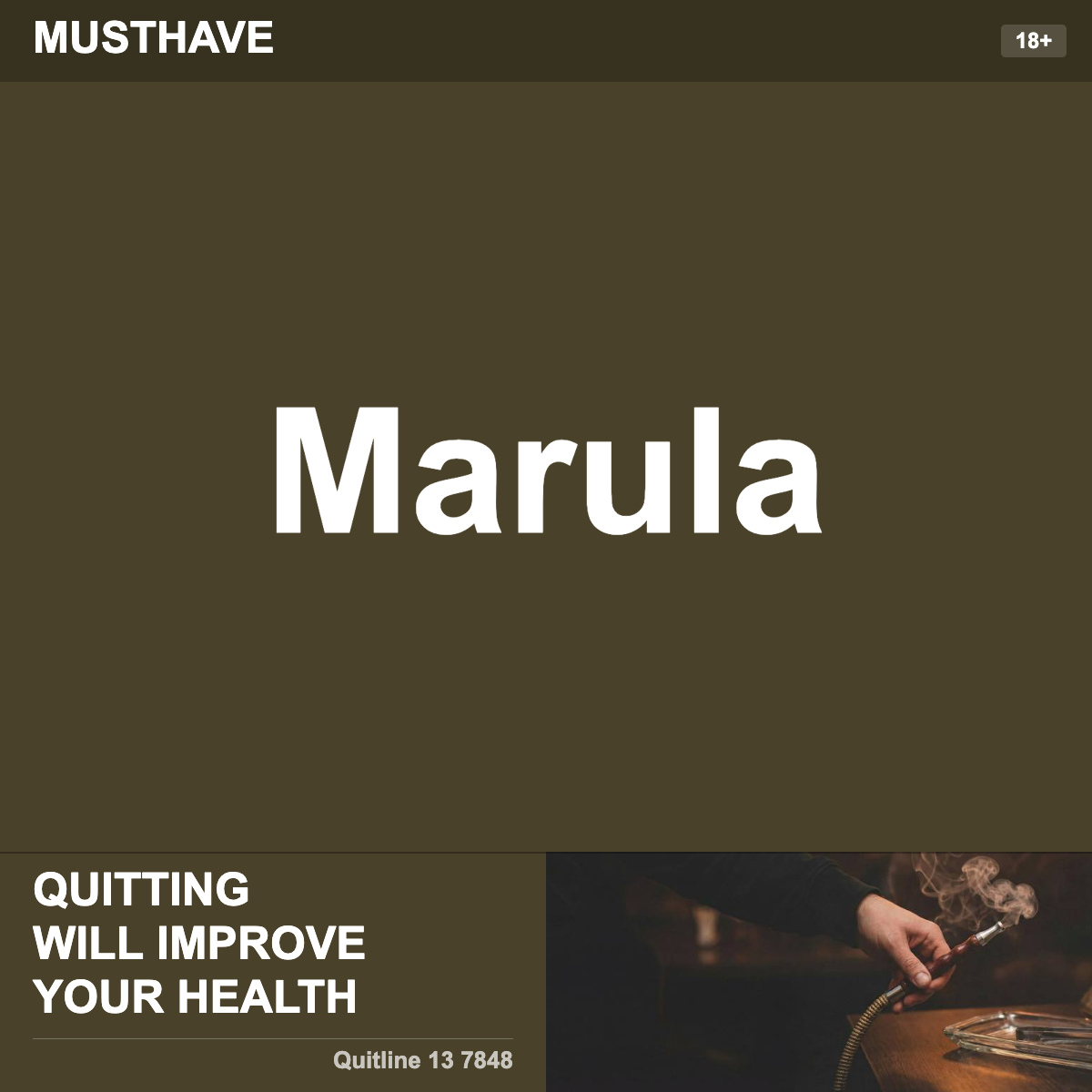 Musthave Marula Shisha Tobacco Flavour