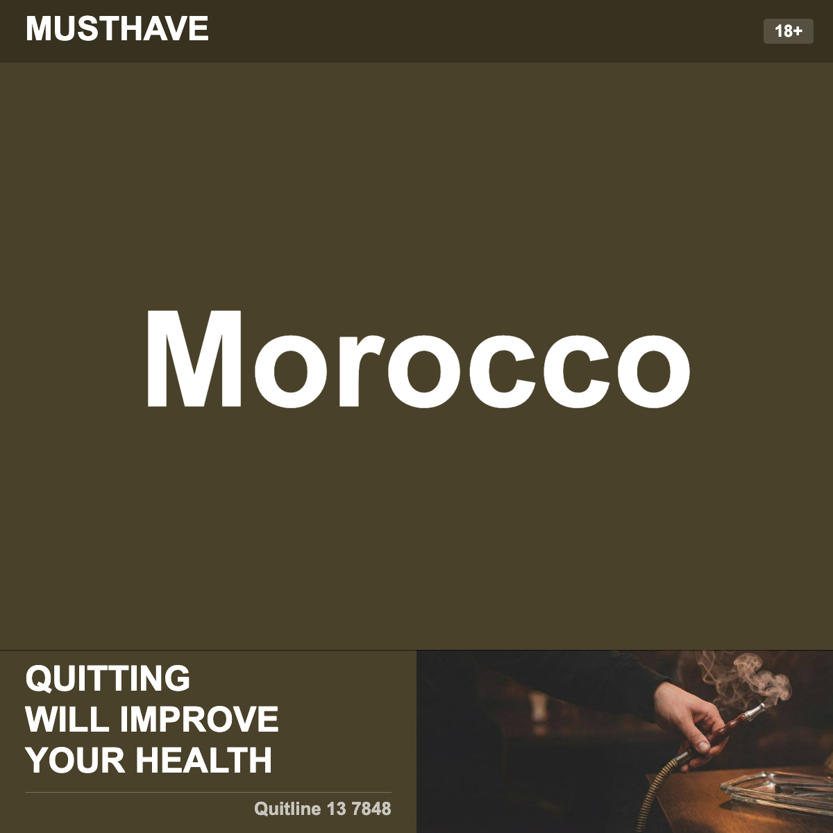 Musthave Morocco Shisha Tobacco Flavour